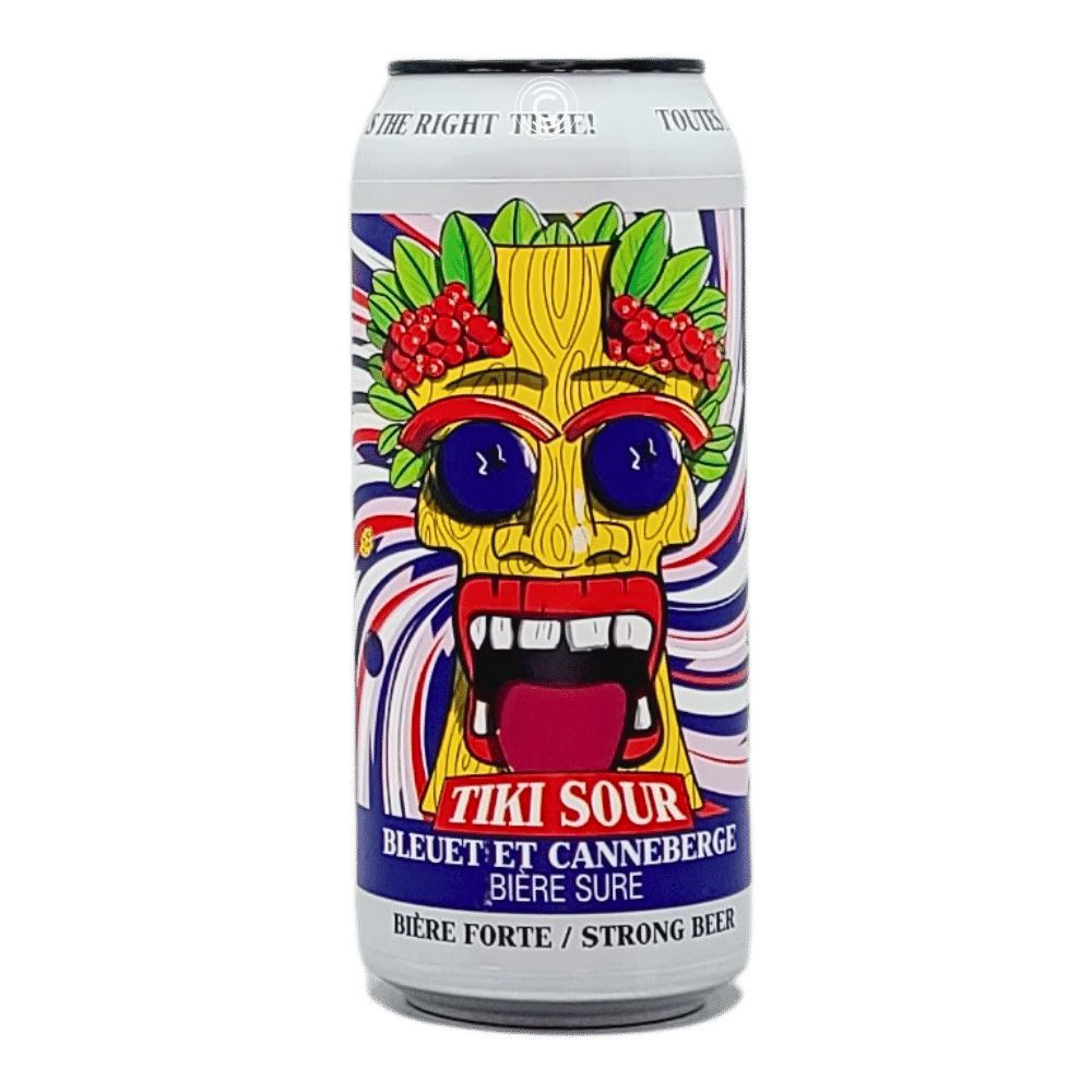 Tiki Blueberry and Cranberry Sour by Lagabière Microbrewery, beer label