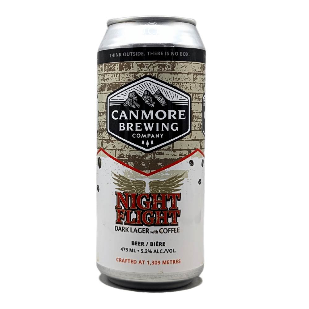 Night Flight Coffee Dark Lager by Canmore Brewing Company, beer label