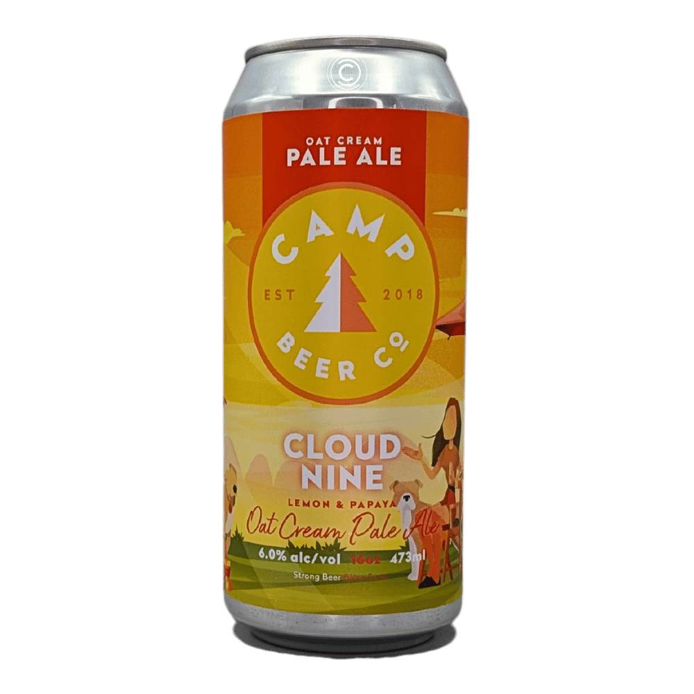 Cloud Nine Lemon Papaya Oat Cream Pale Ale by Camp Beer Co., beer label
