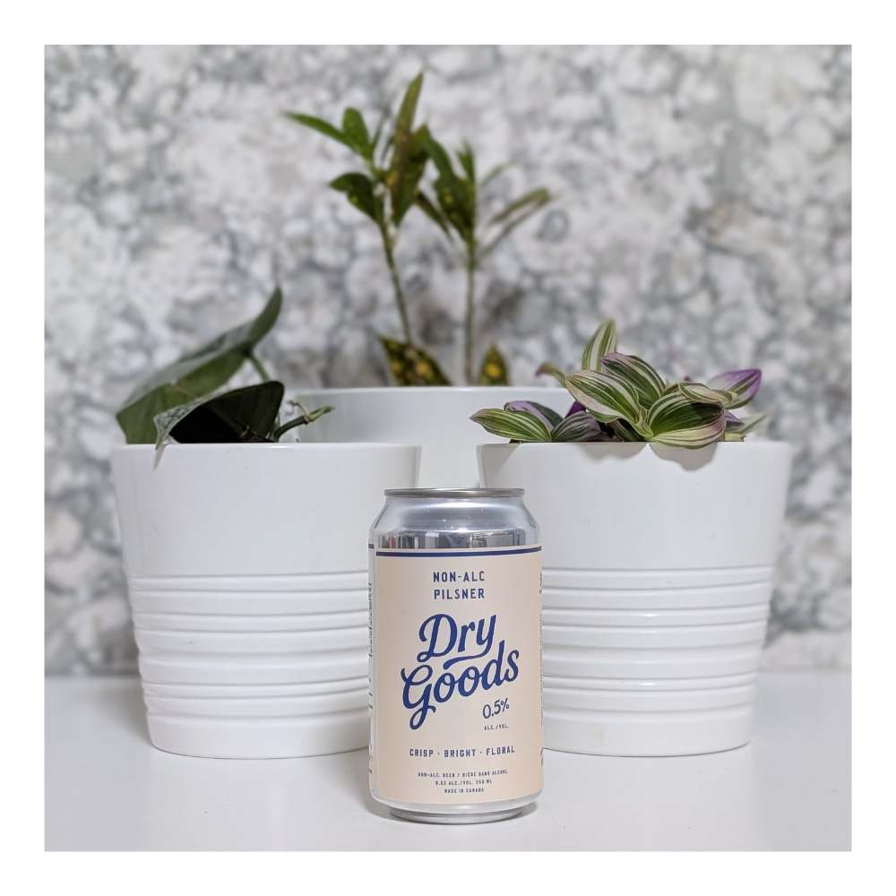 Pilsner Non-Alcoholic by Dry Goods Non-Alcoholic Beer, beer label