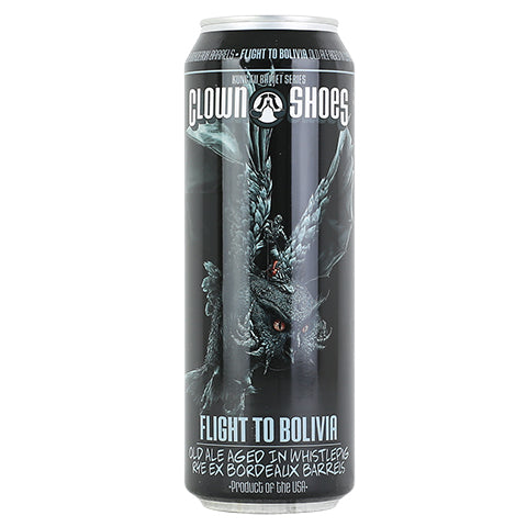 Clown Shoes Flight to Bolivia Old Ale by Clown Shoes, beer label