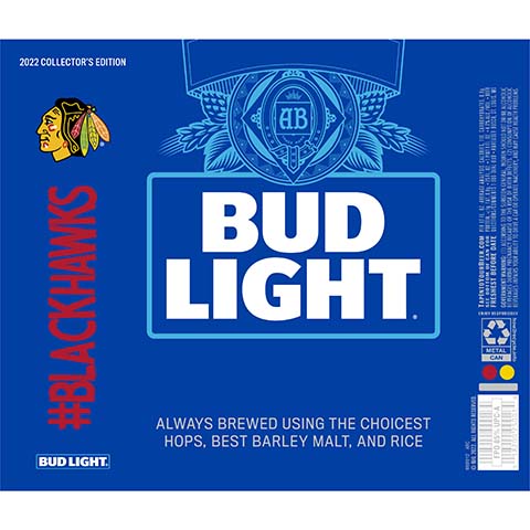 Bud Light Blackhawks by Anheuser-Busch, beer label