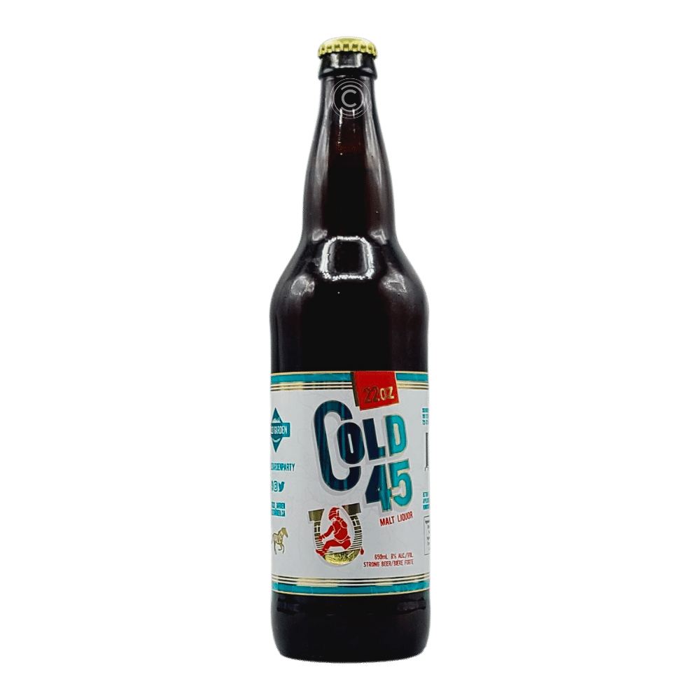 Cold 45 Malt Liquor by Cold Garden Beverage Company, beer label