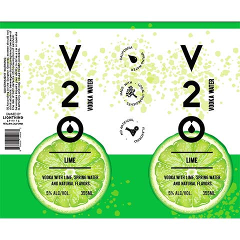 V20 Lime by Lightning Spirits, beer label