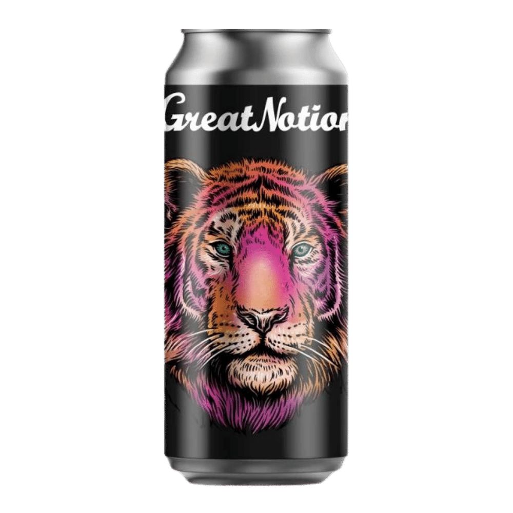 Brewing Tiger's Blood Tart Ale by Great Notion Brewing, beer label