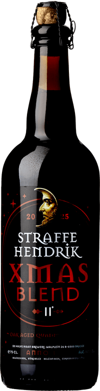 Straffe Hendrik XMAS by De Halve Maan, beer label