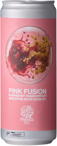 Friends & Co Pink Fusion Raspberry Passionfruit Smoothie Sour by Friends Company, beer label