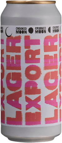 Crooked Moon Brewing Export by Crooked Moon Brewing AB, beer label