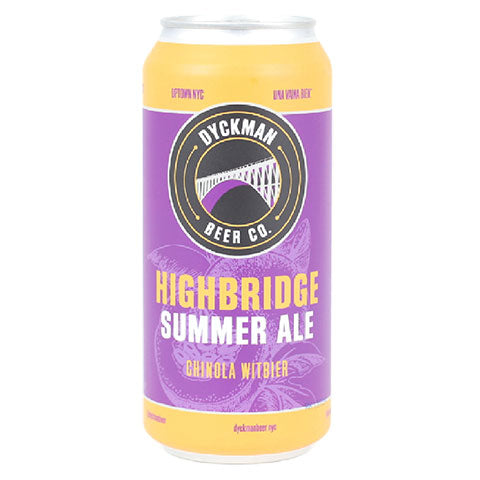 Dyckman Highbridge Summer Ale Chinola Witbier by Dyckman Beer Co, beer label