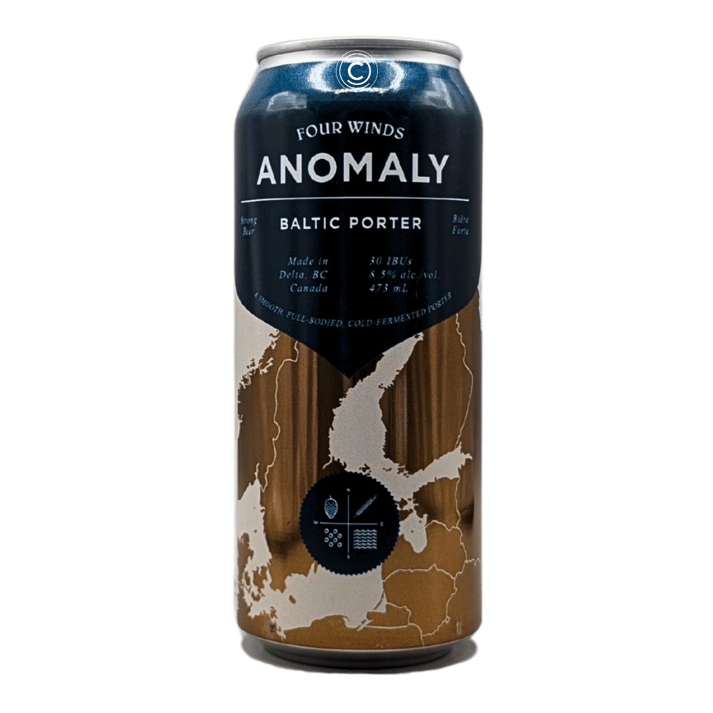 Co. Anomaly Baltic Porter by Four Winds Brewing, beer label