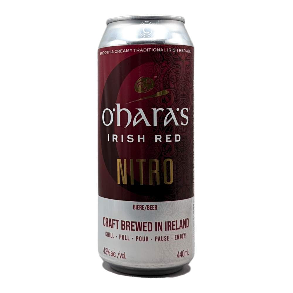 Irish Red Nitro by O'Hara's Brewery, beer label