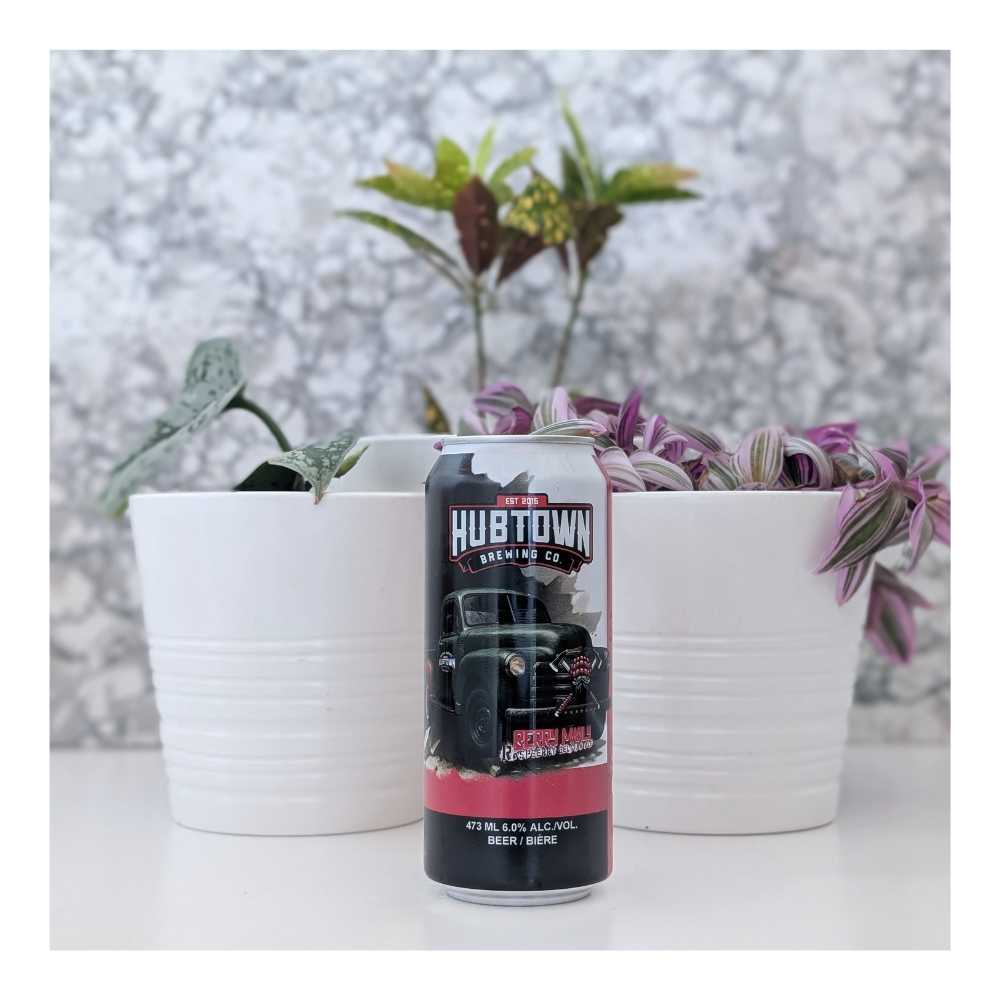 Hub Town Brewing Co. Berry Manly Belgian Blonde Ale by Hubtown Brewing, beer label