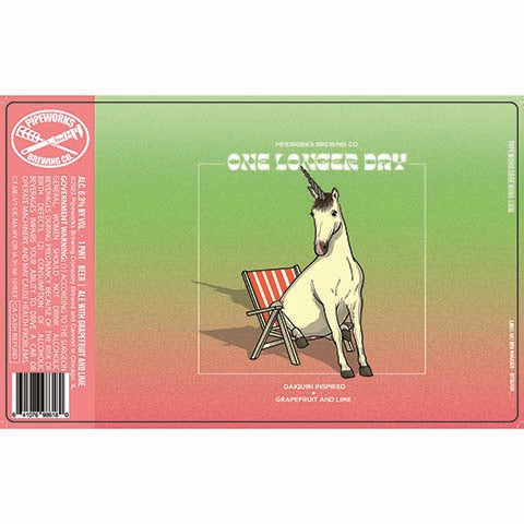 Pipeworks One Longer Day by Pipeworks Brewing Co, beer label