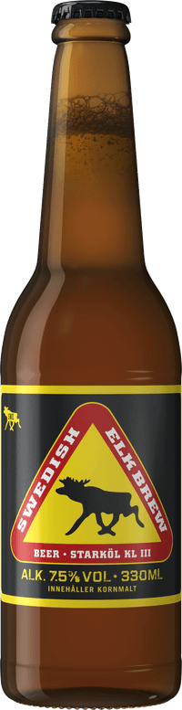 Swedish Elk Brew by Kopparbergs Bryggeri, beer label