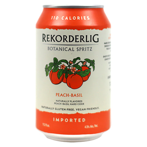 Rekorderlig Botanicals Peach-Basil Cider by Rekorderlig Cider, beer label
