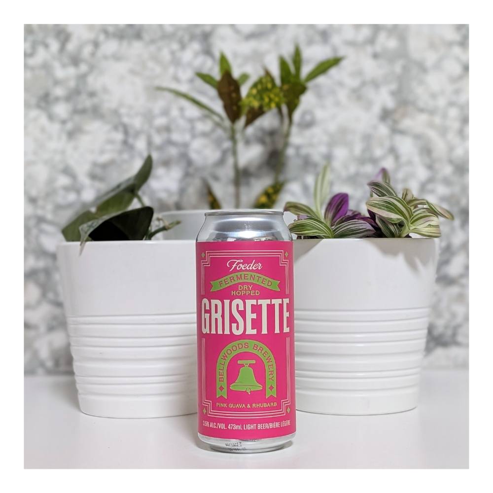 Grisette Pink Guava & Rhubarb Farmhouse Ale by Bellwoods Brewery, beer label