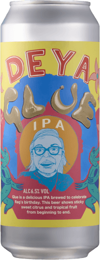 Glue IPA by Deya Brewing Company, beer label