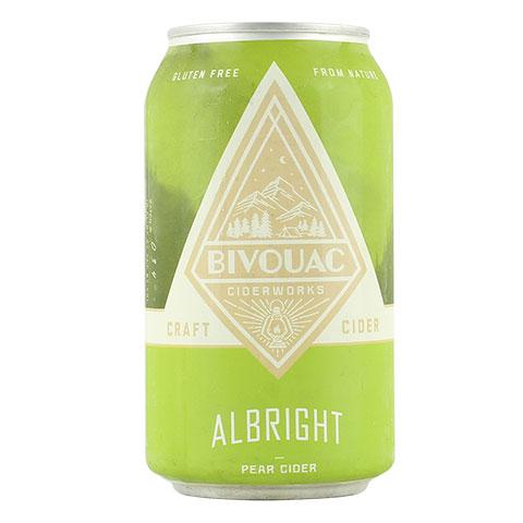 Bivouac Albright Pear Cider by Bivouac Ciderworks, beer label