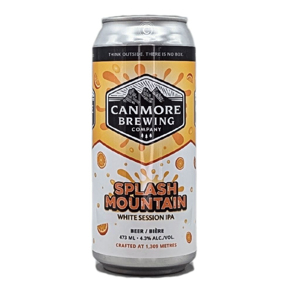 Splash Mountain Session White IPA by Canmore Brewing Company, beer label