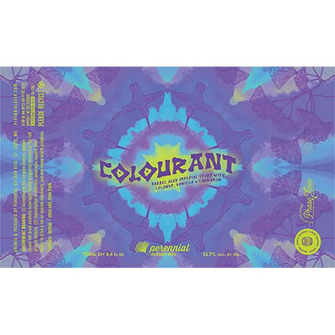Perennial Colourant Barrel Aged Imperial Stout by Perennial Artisan Ales, beer label