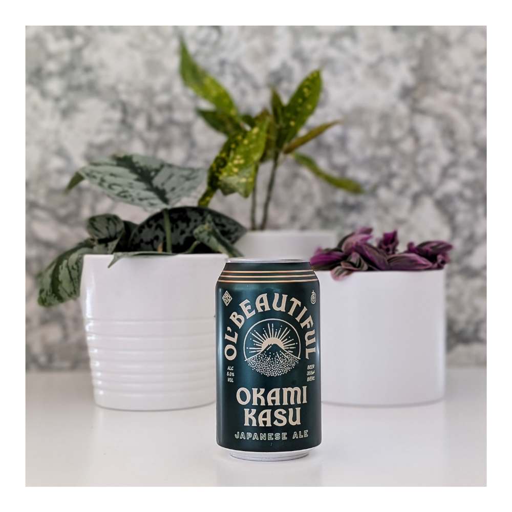 Okami Kasu Rice Ale by Ol' Beautiful Brewing Company, beer label