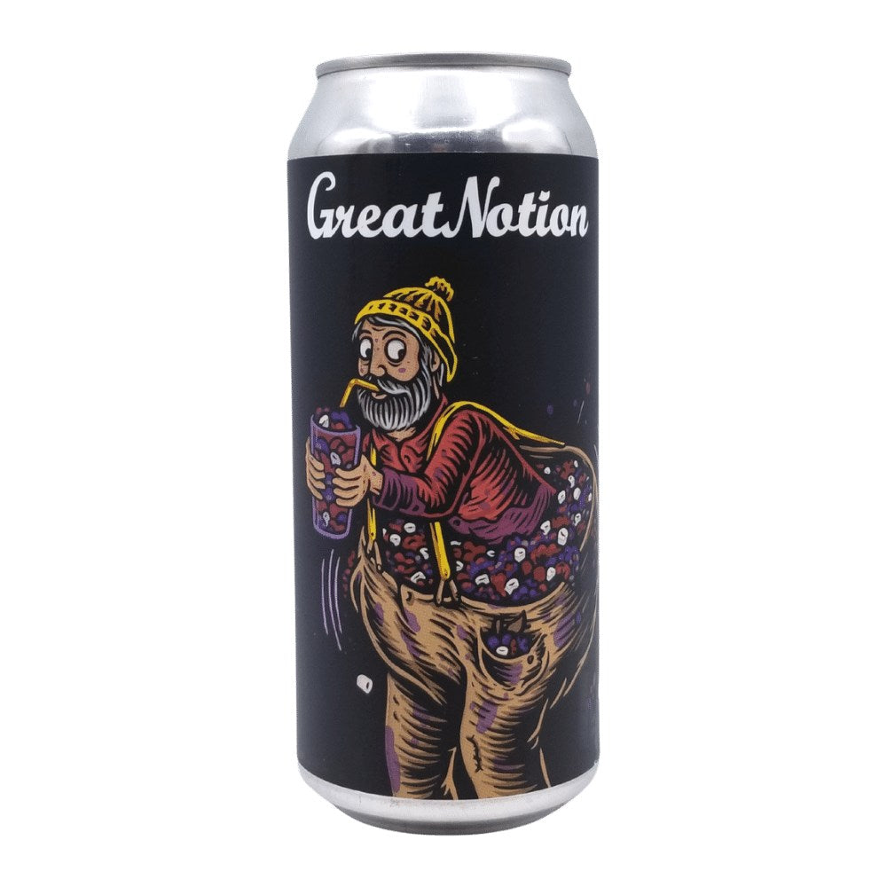 Double Blueberry Marshmallow Sour by Great Notion Brewing, beer label