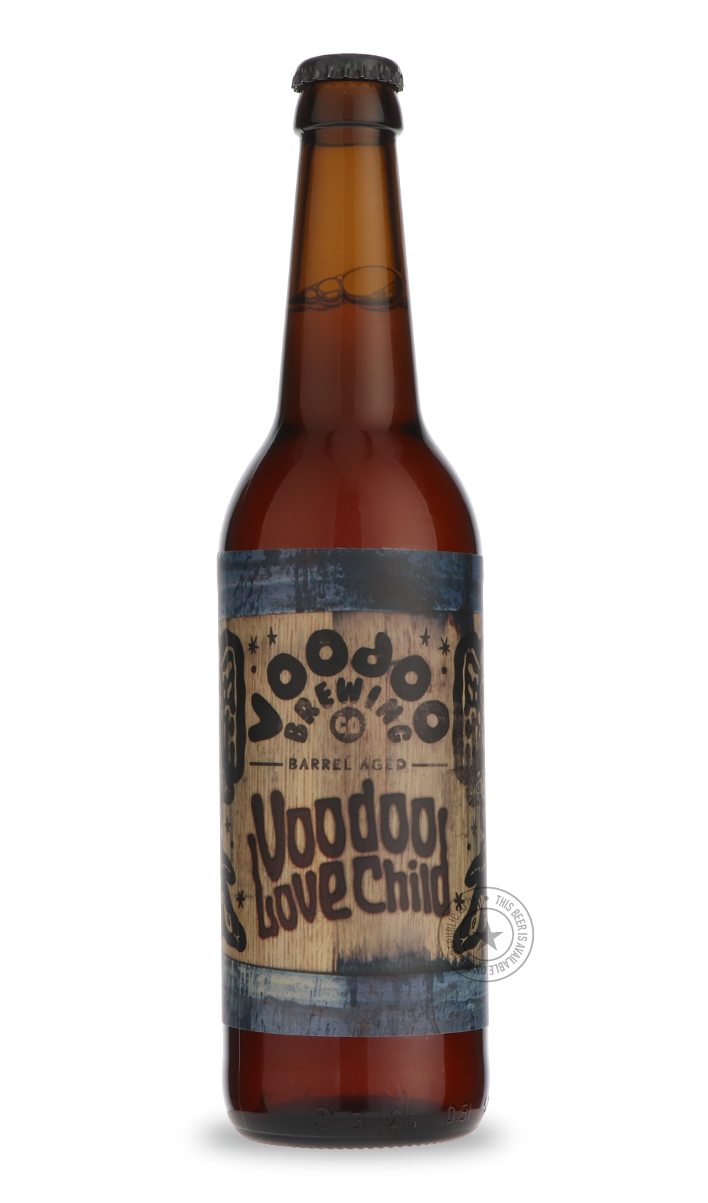 Voodoo Love Child Aged in French Oak Malbec Barrels by Voodoo Brewing Co, beer label