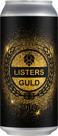 Listers Guld by RajRaj Bryggeri, beer label