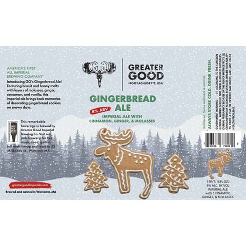 Greater Good Gingerbread Ale by Greater Good Imperial Brewing Co., beer label