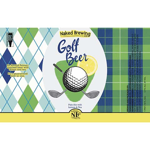 Naked Brewing Golf Beer by Naked Brewing Co, beer label