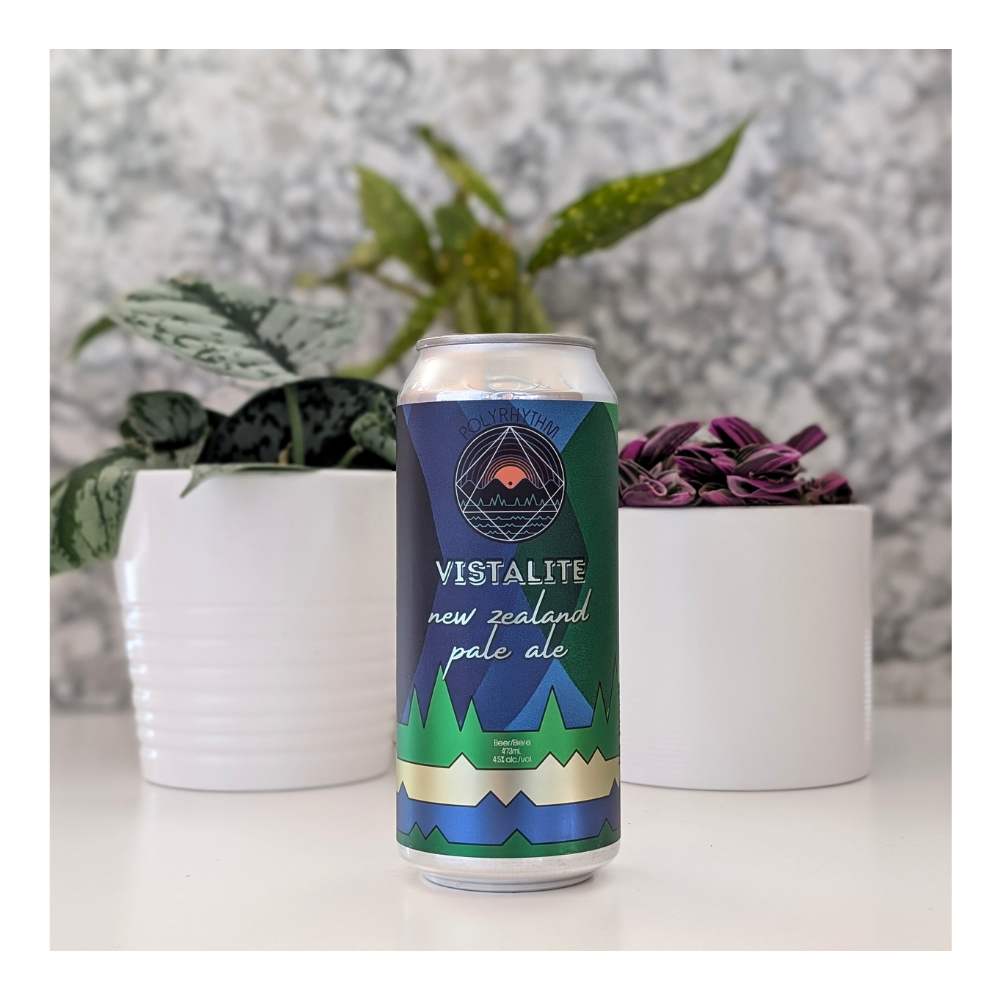 Vistalite New Zealand Pale Ale by Polyrhythm Brewing, beer label