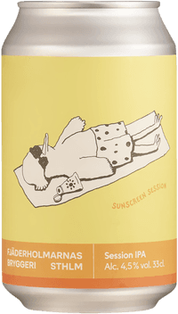 Fjäderholmarna Sunscreen by Fjäderholmarnas Bryggeri, beer label