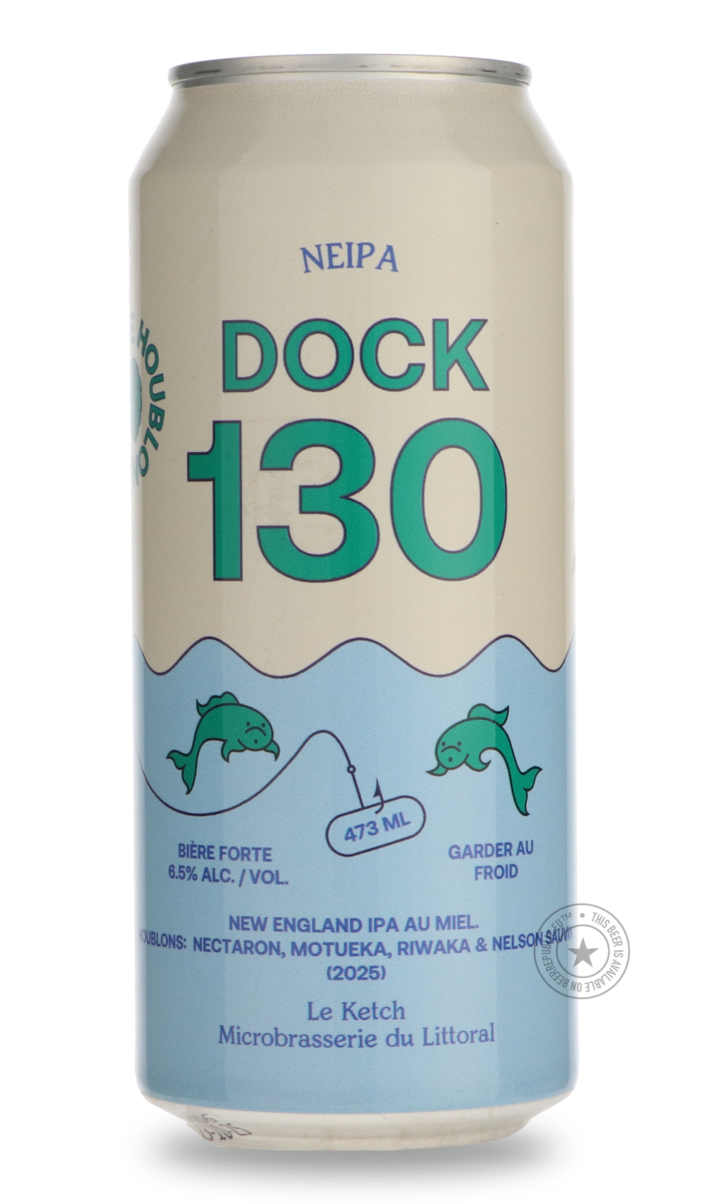 Dock 130 - Nectaron, Motueka, Riwaka & Nelson Sauvin by Le Ketch, beer label