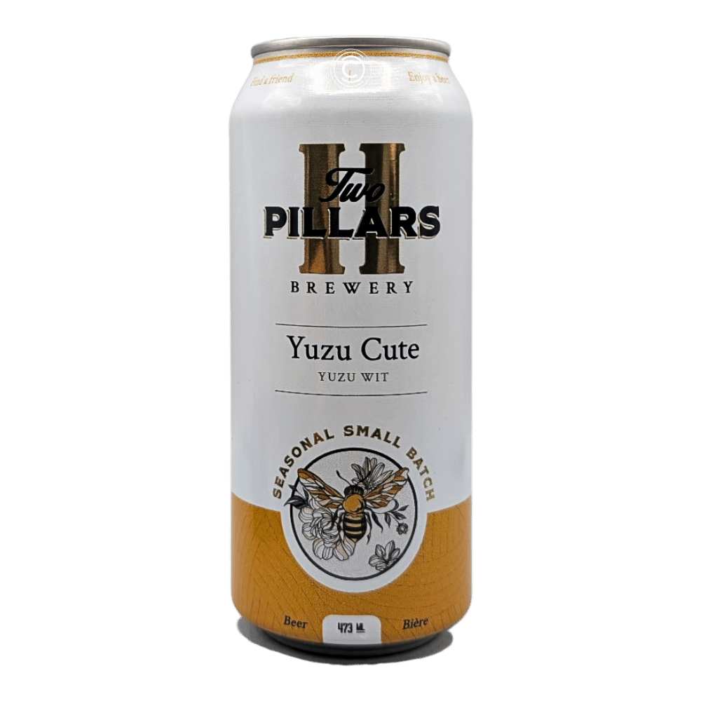 Yuzu Cute Witbier by Two Pillars Brewery, beer label