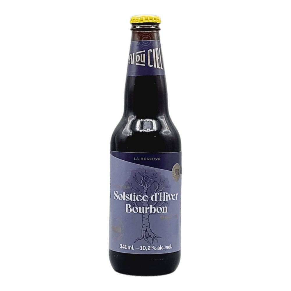 Solstice D'Hiver (Bourbon) Barrel-Aged Barley Wine by Dieu du Ciel!, beer label