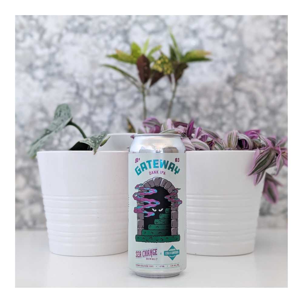x Cold Garden Beverage Company Gateway No. 3: Dank IPA by Sea Change Brewing Co., beer label