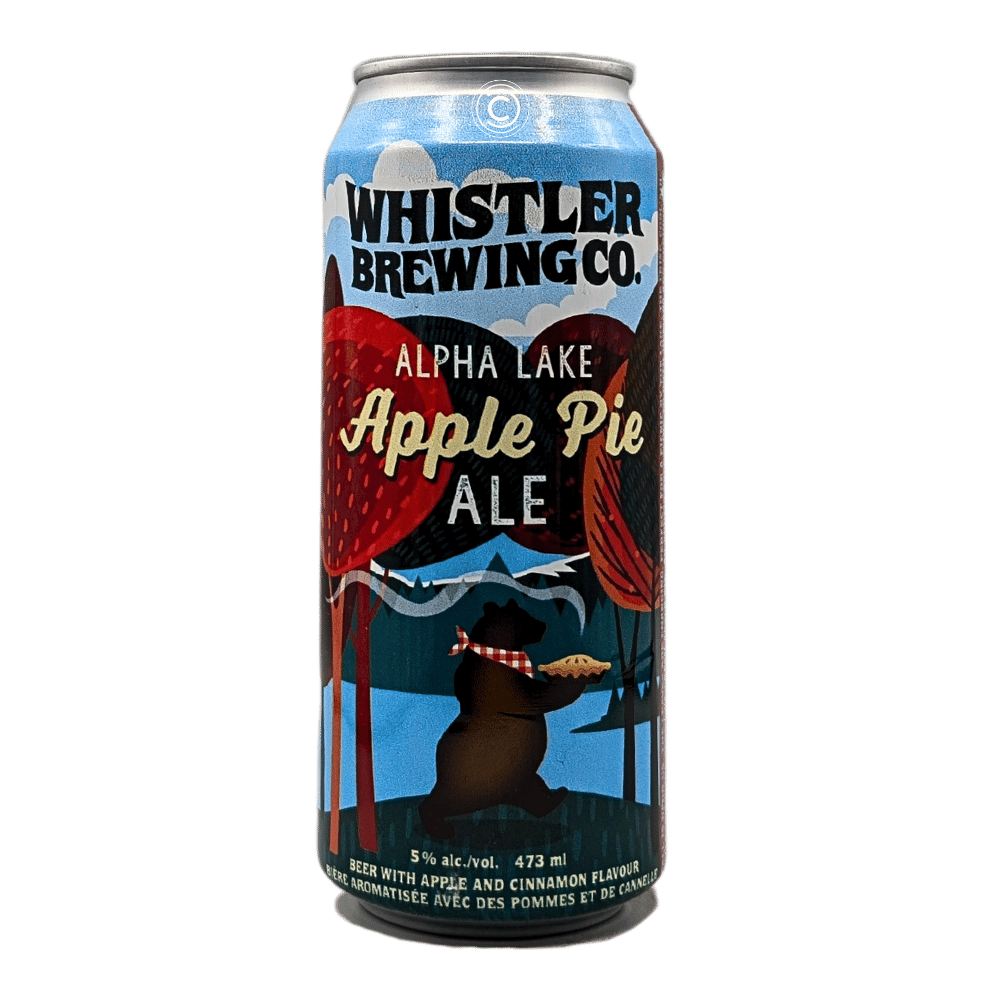Alpha Lake Apple Pie Ale by Whistler Brewing Company, beer label
