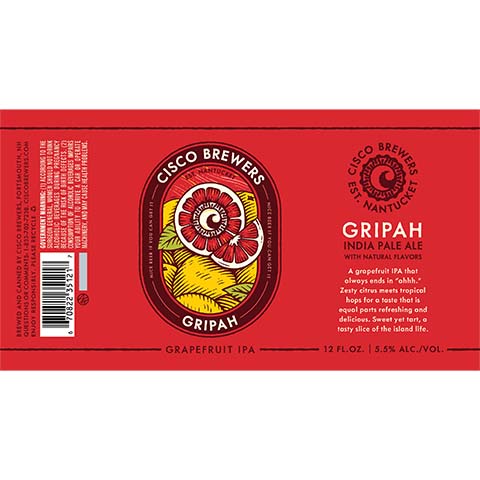 Cisco Gripah IPA by Cisco Brewers, beer label