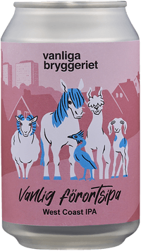 Vanlig förortsipa by Vanliga Bryggeriet Göteborg, beer label