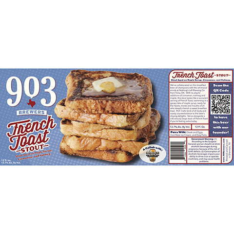 903 Brewers French Toast Stout by 903 Brewers, beer label