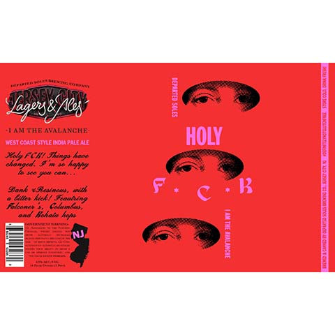 Departed Soles Holy Fck IPA by Departed Soles Brewing, beer label