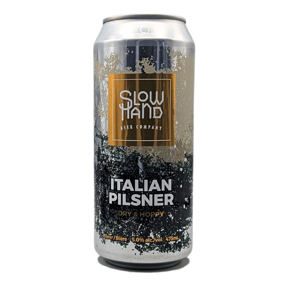 Italian Pilsner by Slow Hand Beer Company, beer label