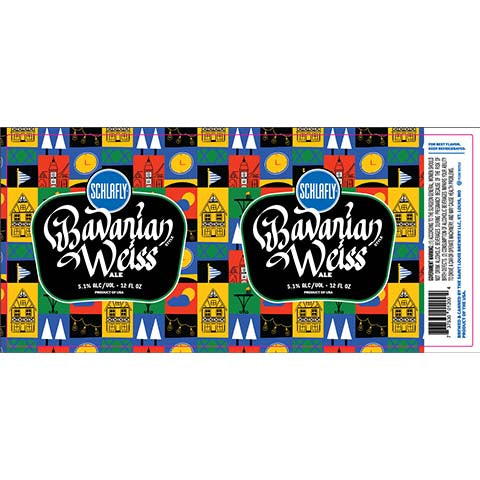 Schlafly Bavarian Weiss by The Saint Louis Brewery LLC., beer label