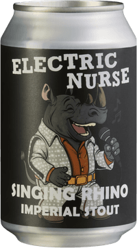 Electric Nurse Singing Rhino by Brewtrade Sweden, beer label