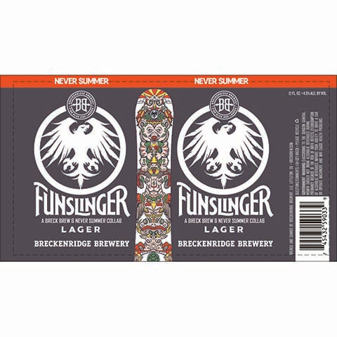 Breckenridge Funslinger Lager by Breckenridge Brewery, beer label