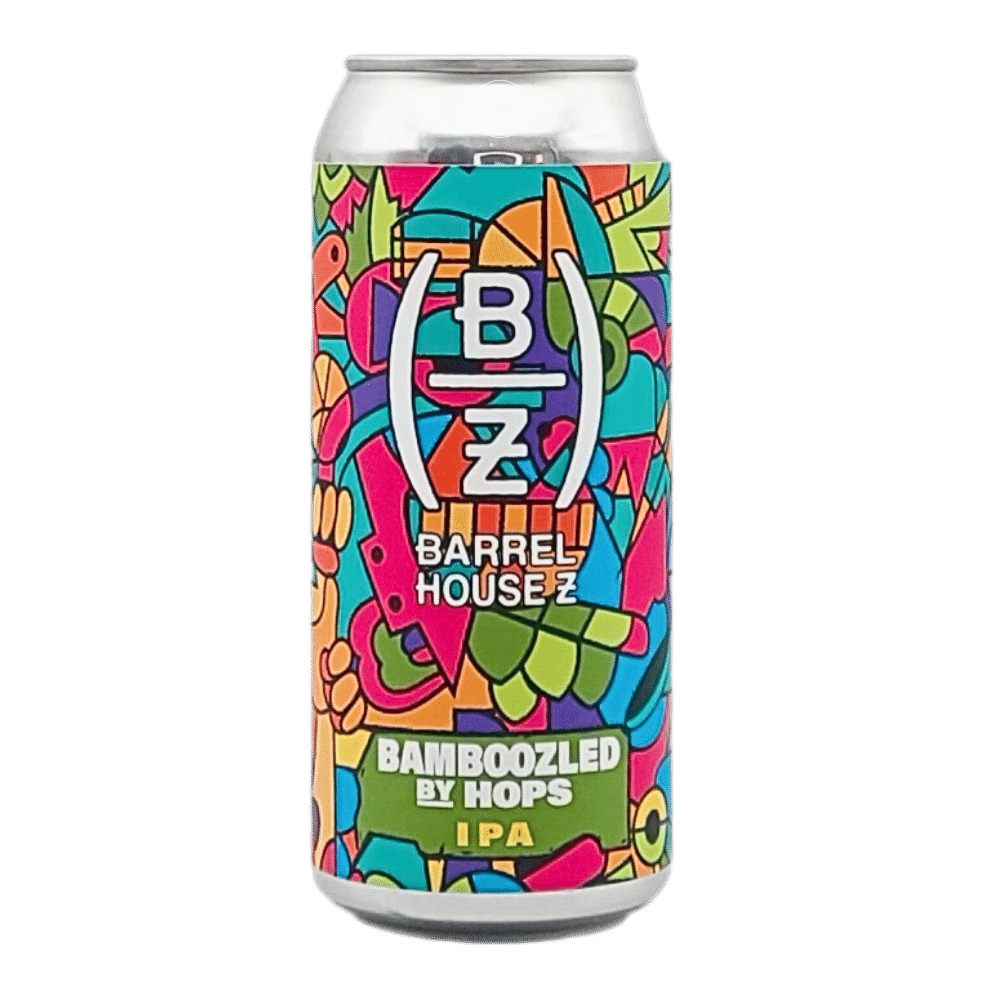 Bamboozled by Hops Hazy IPA by Barrel House Z, beer label