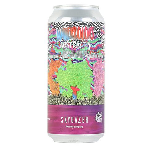 Skygazer Watercolor Abstract V4 Berliner Weisse by SKYGAZER Brewing Co, beer label