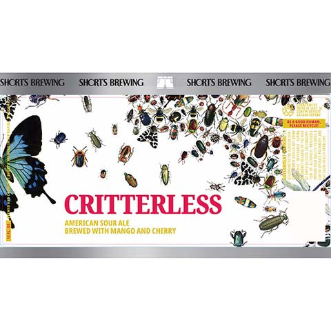 Short's Brew Critterless Sour Ale by Short's Brewing Co, beer label