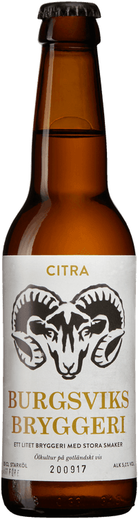 Citra by Burgsviks bryggeri, beer label
