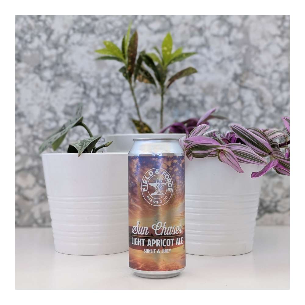 Sun Chaser Light Apricot Ale by Field & Forge Brewing Co., beer label